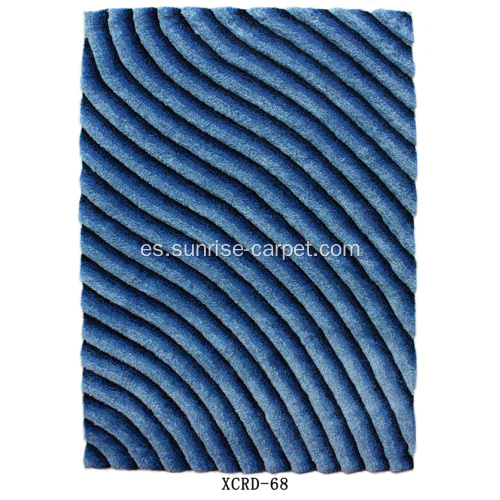 Microfiber delgado yarm diseño 3D alfombra